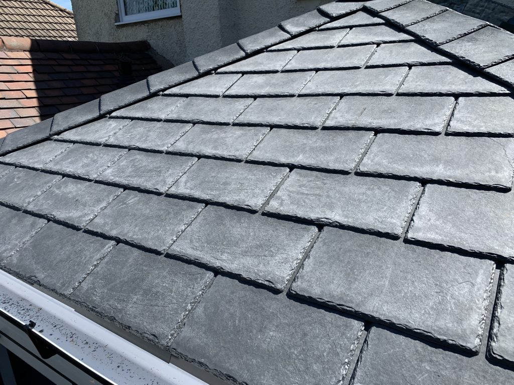 warmer roof grey composite tiled roof
