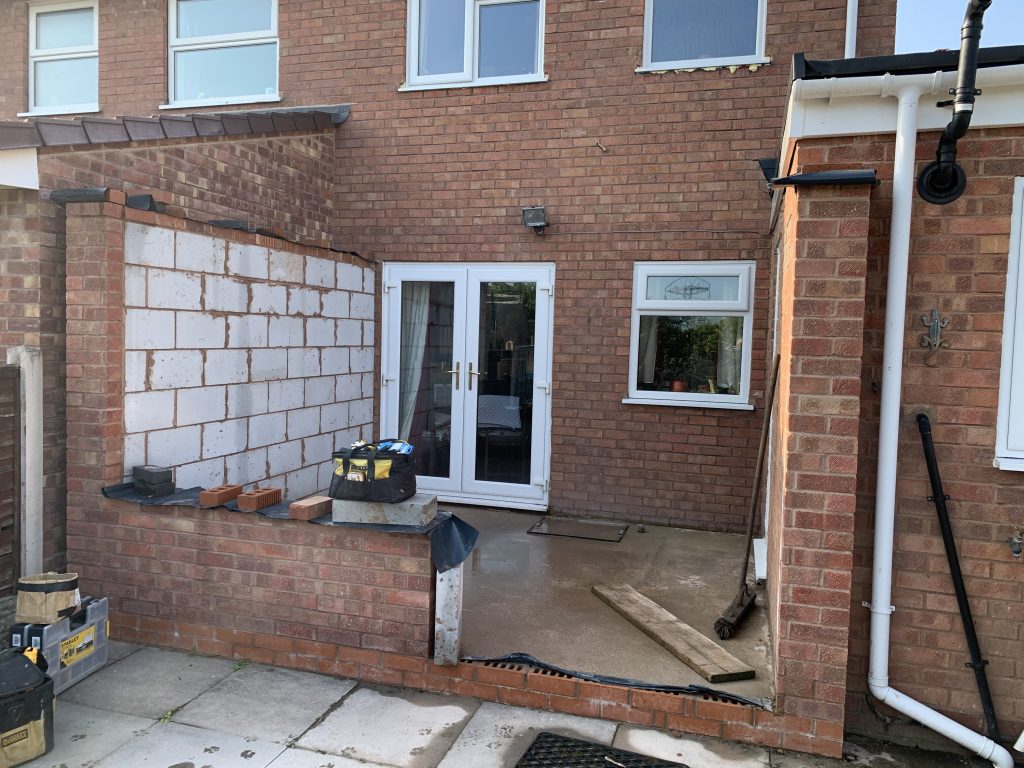 Start of a Warmer Roof Conservatory near Featherstone