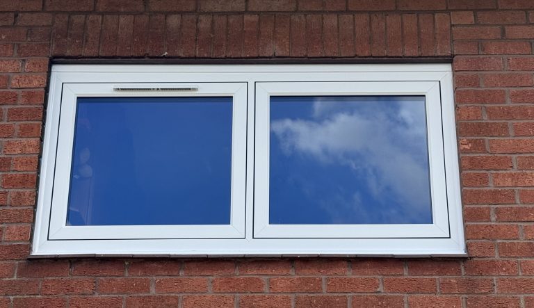 White flush casement uPVC windows fitted by uPVC Houselift in Perton